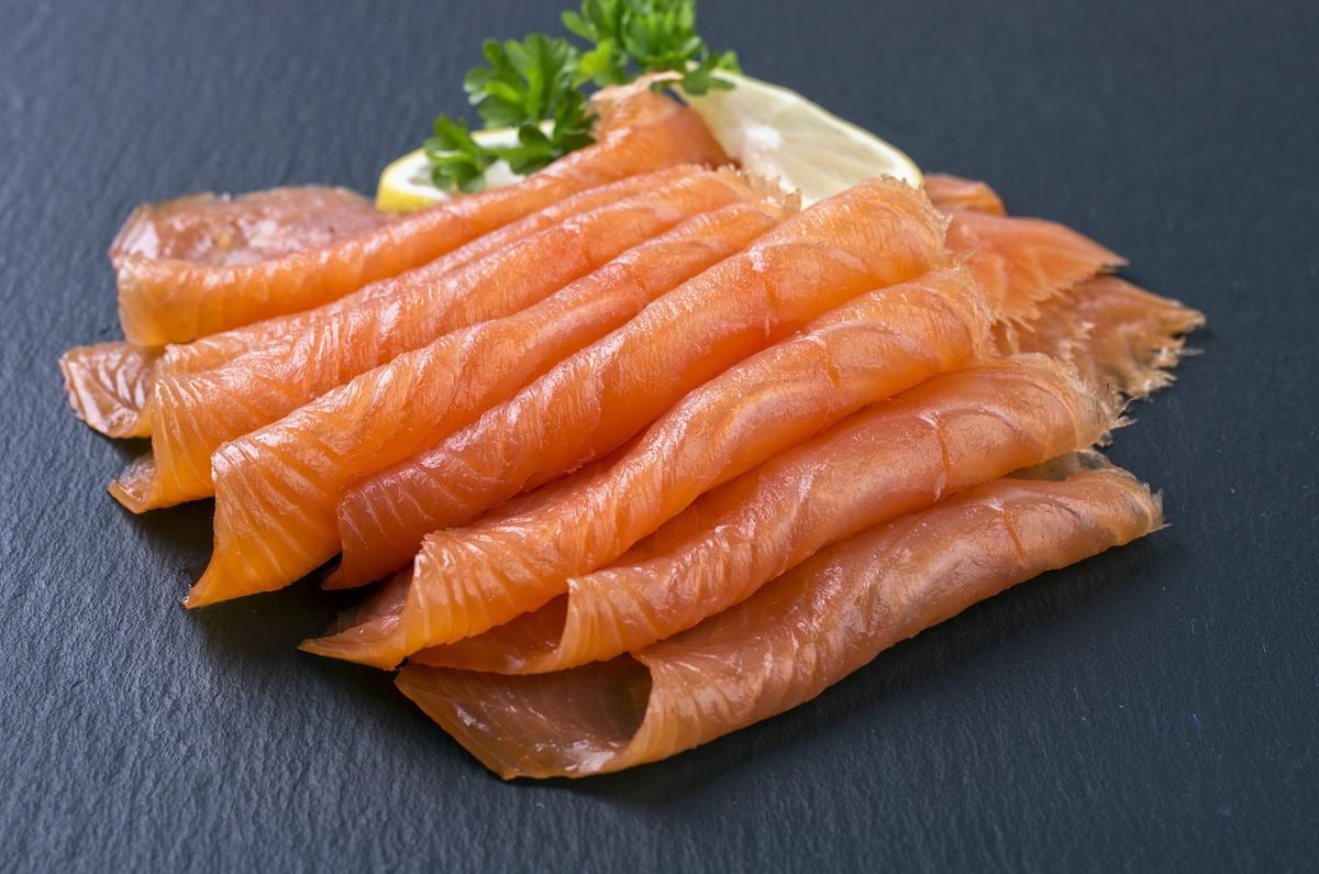Cold Smoked Sliced Salmon Side - per 1kg